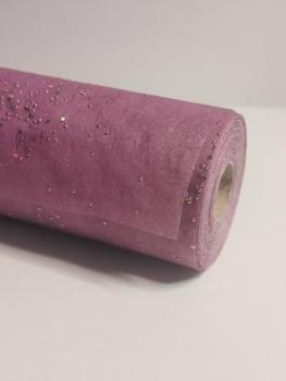 CREApop® Brilliant-Papiervlies pflaume/silber, 25 cm x 15 m  ldm